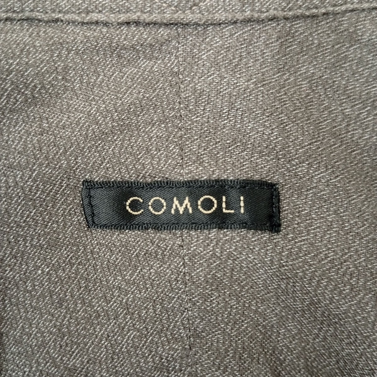 COMOLI ヨリ杢シャツT01-02017 古着・中古-3枚目のアイテム画像