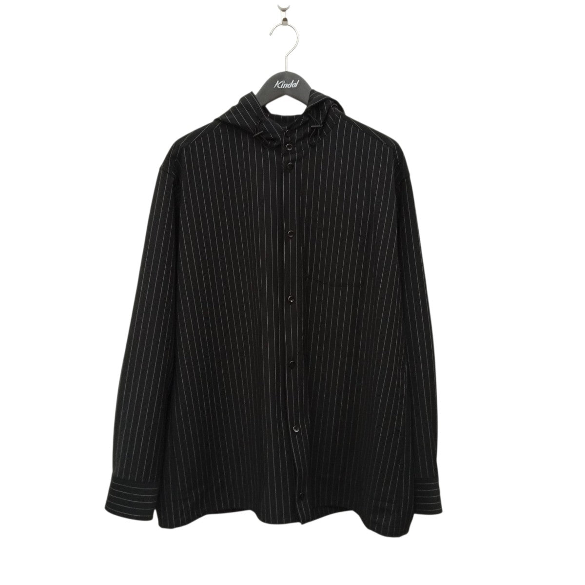 th products Hooded Shirtストライプシャツ2401-SH43-M103 古着・中古-1枚目のアイテム画像