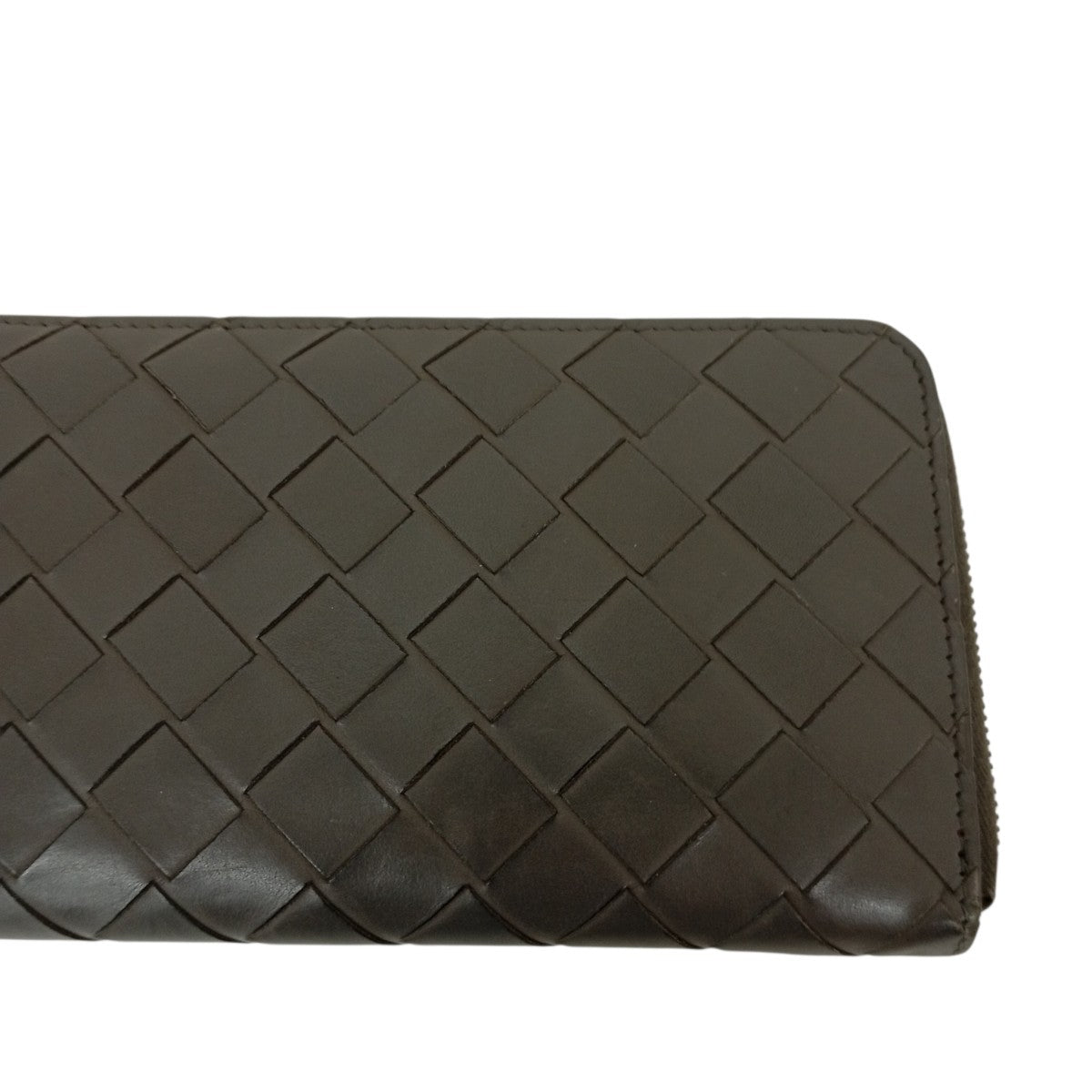 BOTTEGA VENETA イントレチャート ジップアラウンド財布 古着・中古-3枚目のアイテム画像