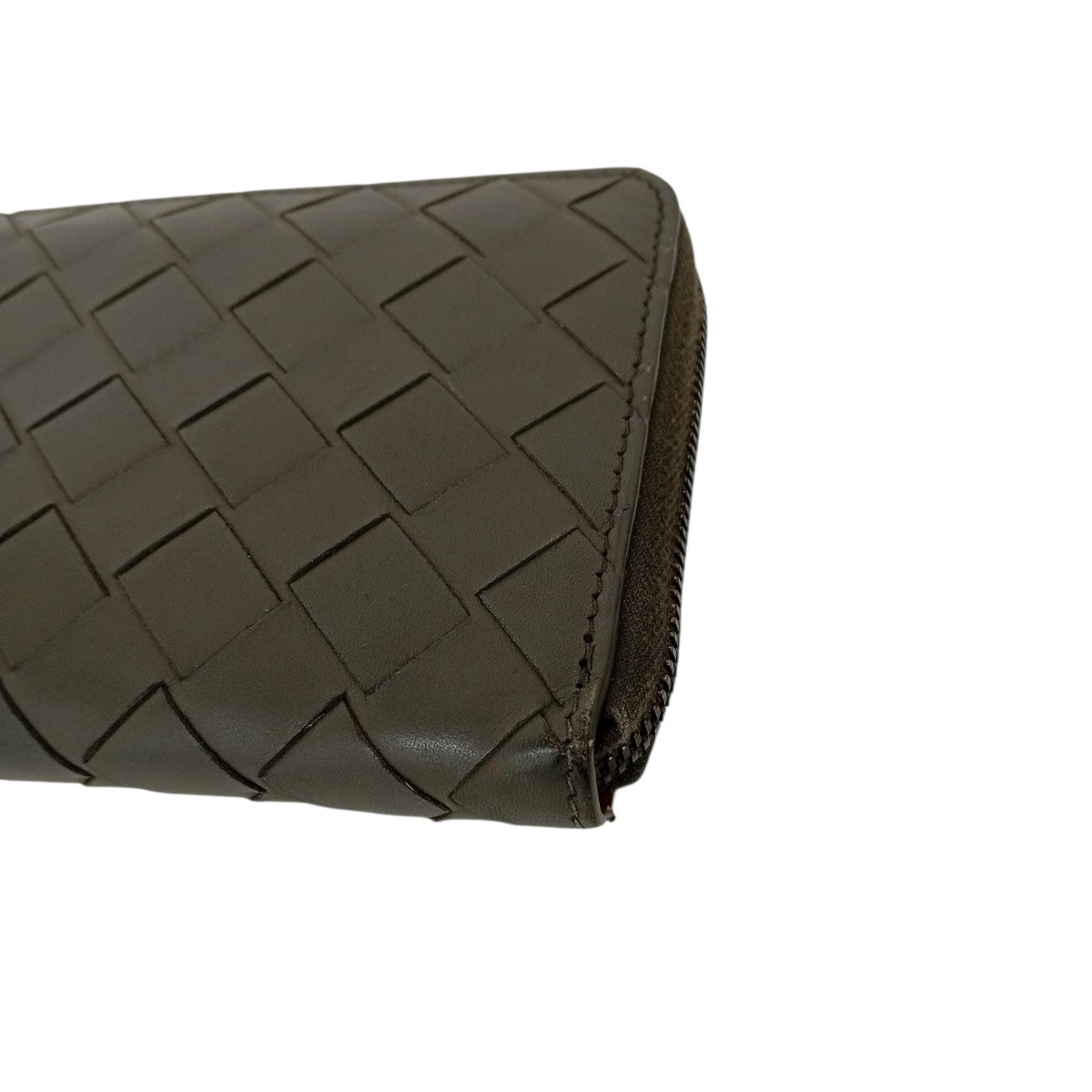 BOTTEGA VENETA イントレチャート ジップアラウンド財布 古着・中古-4枚目のアイテム画像