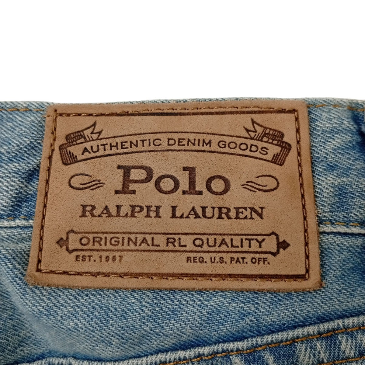 POLO RALPH LAUREN ダメージ加工デニムパンツ 古着・中古-4枚目のアイテム画像