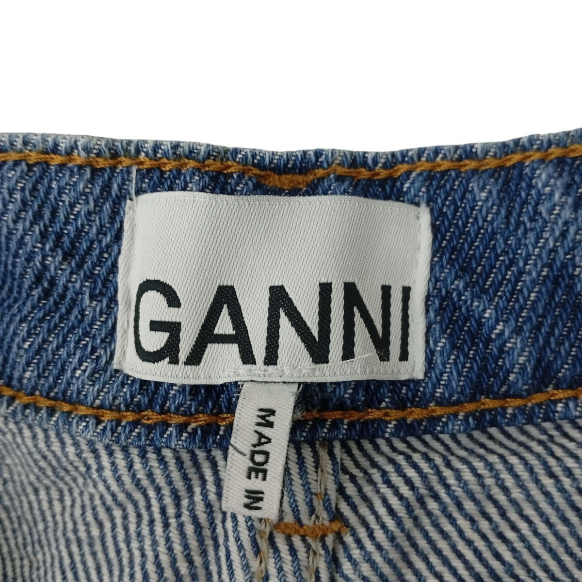 Ganni Heavy StaryデニムパンツJ1602 古着・中古-4枚目のアイテム画像