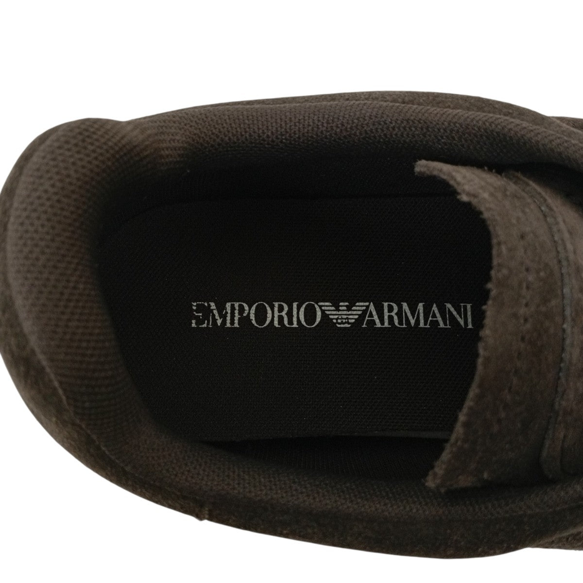EMPORIO ARMANI スエードマイクロパンチングディテールスニーカーEM003668 古着・中古-6枚目のアイテム画像