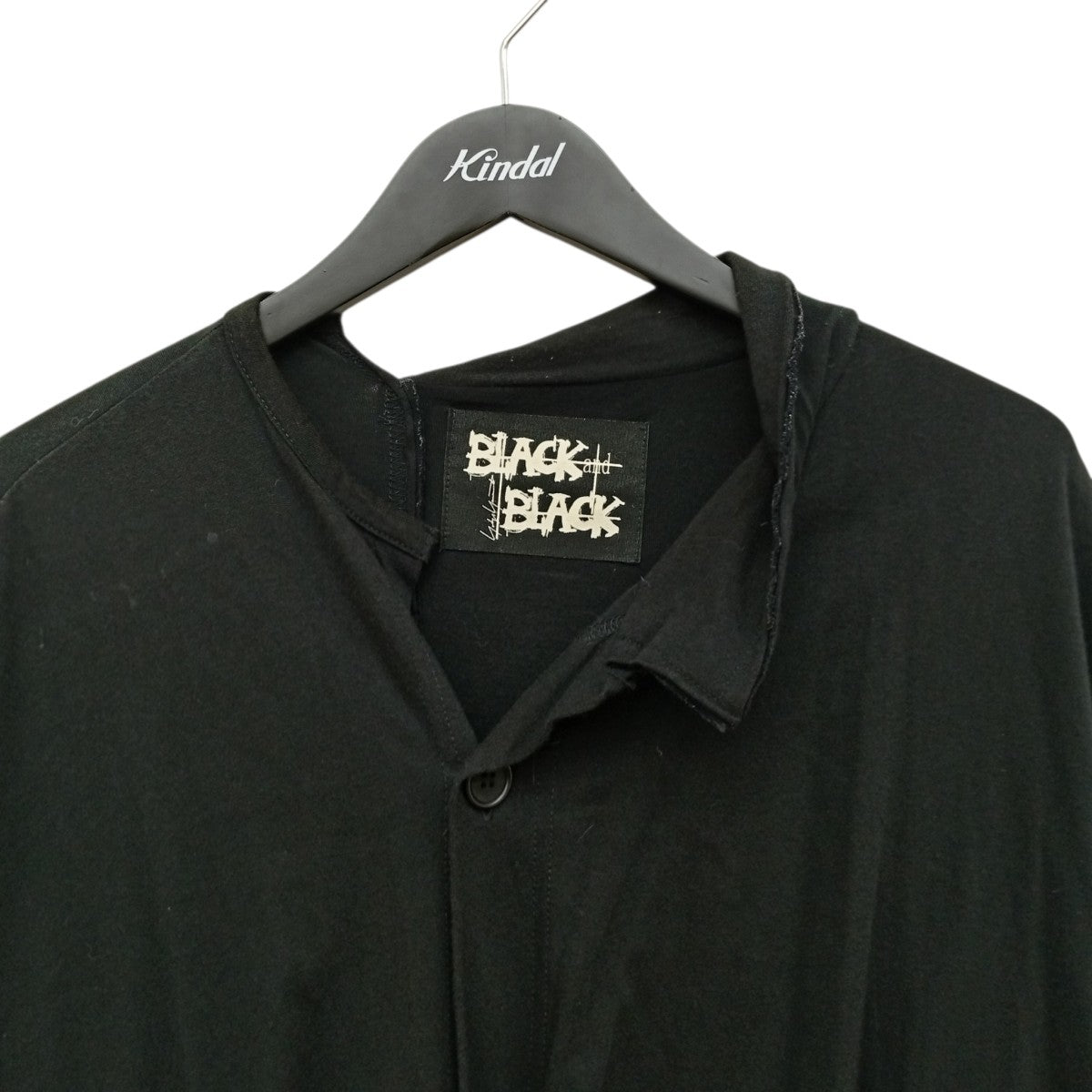 yohji yamamoto +noir BLACK and BLACK変形襟デザインシャツジャケットND-T83-067 古着・中古-5枚目のアイテム画像