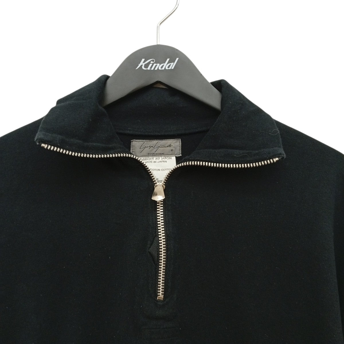 YOHJI YAMAMOTO ハーフジップスウェット 古着・中古-4枚目のアイテム画像