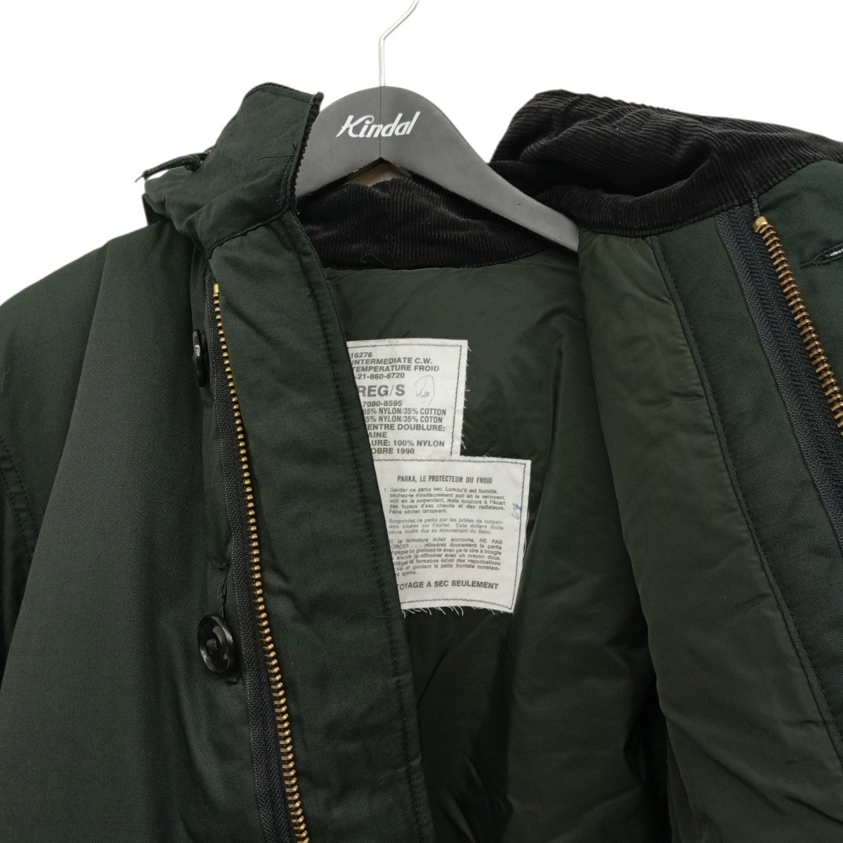 カナダ軍 フーデッドジャケット 古着・中古-4枚目のアイテム画像