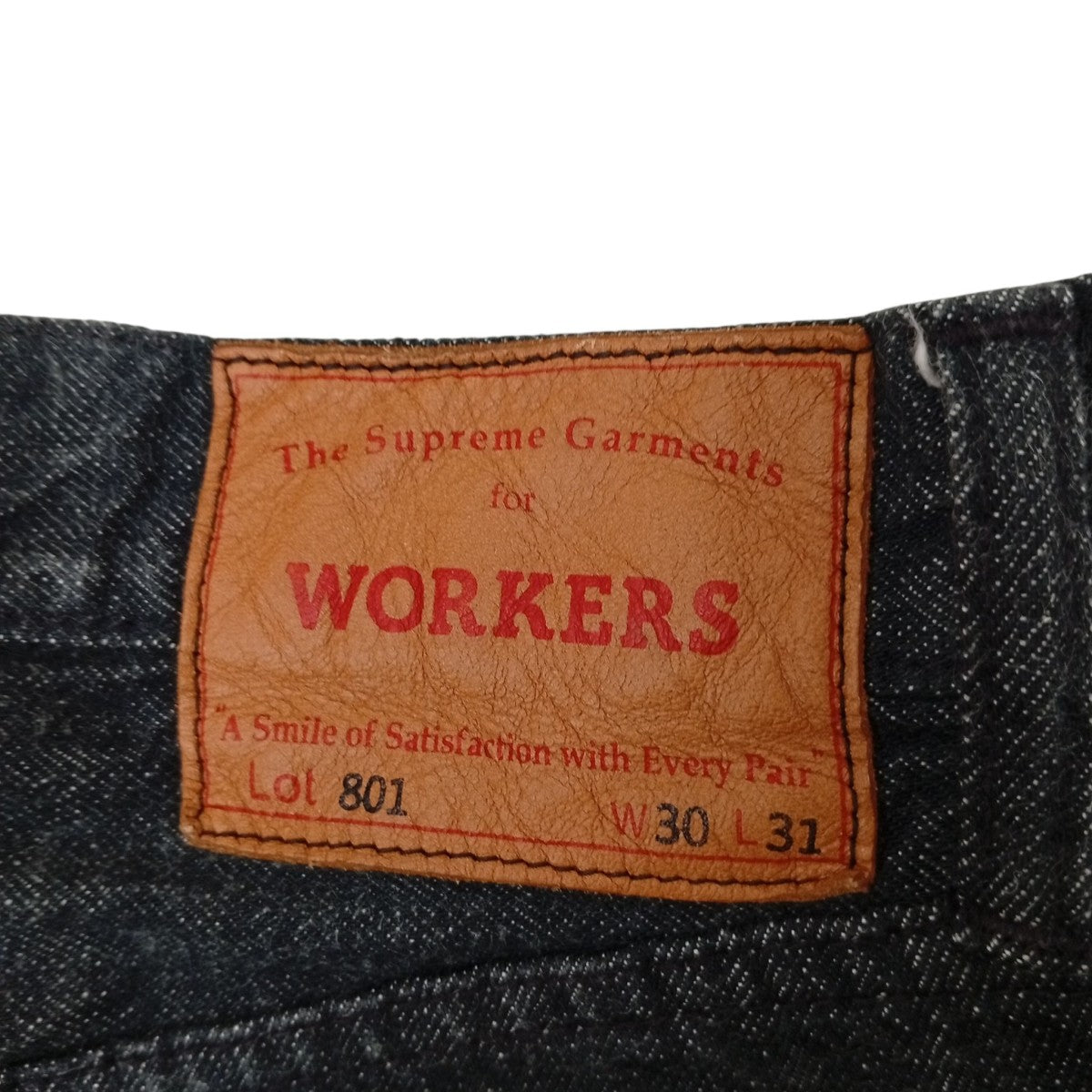 WORKERS 801デニムパンツ 古着・中古-5枚目のアイテム画像