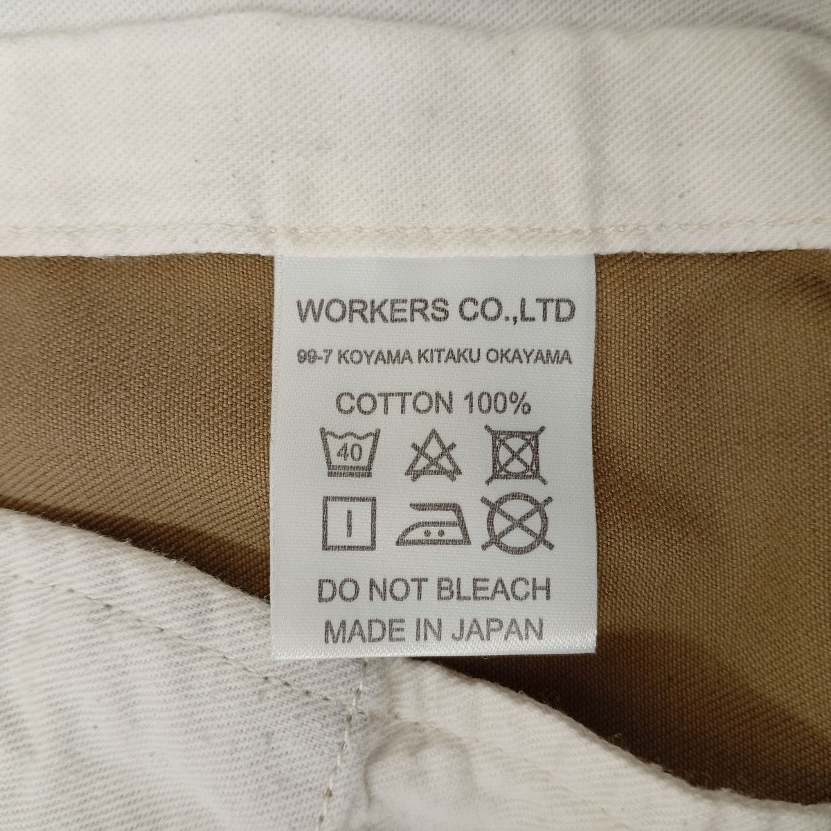 WORKERS Officer Trousersチノパン 古着・中古-5枚目のアイテム画像