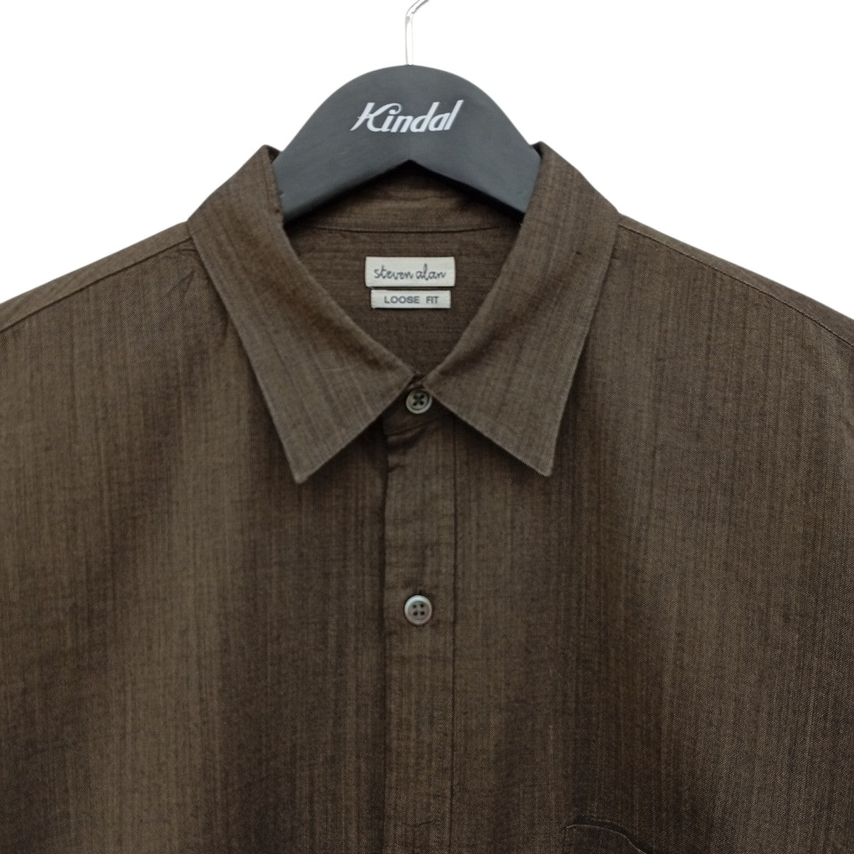 STEVEN ALAN LOOSE FIT TRO REGULAR COLLAR SHIRTシャツ8111-218-0927 古着・中古-6枚目のアイテム画像