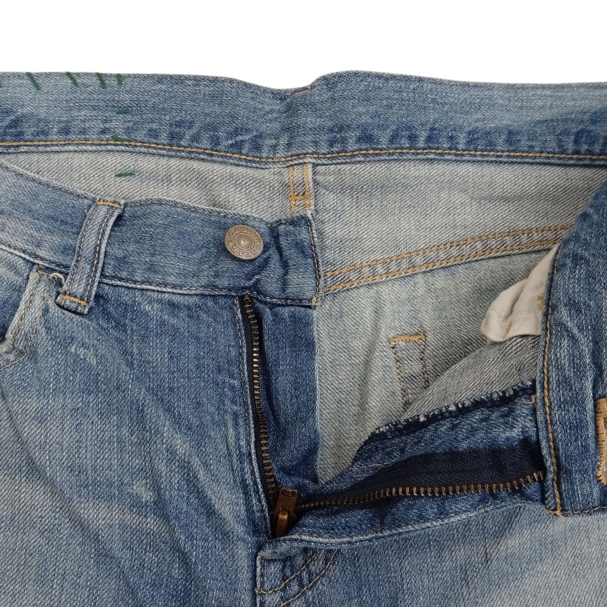 R．H．Vintage ダメージ加工デニムパンツ421060054-1079 古着・中古-3枚目のアイテム画像