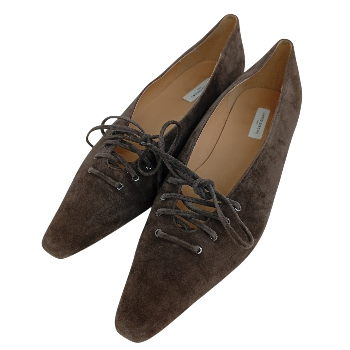 UNITED ARROWS レースアップフラットパンプス1731-6-000009 古着・中古-1枚目のアイテム画像