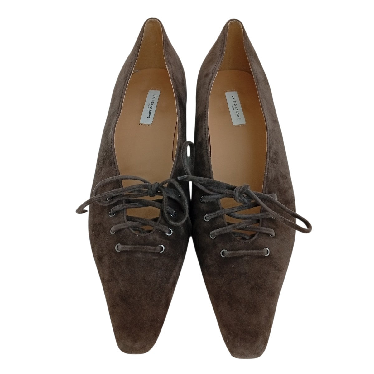 UNITED ARROWS レースアップフラットパンプス1731-6-000009 古着・中古-2枚目のアイテム画像