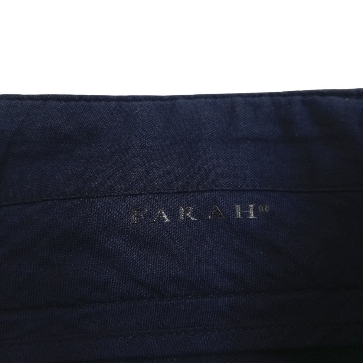 FARAH Three-Tuck Wide Pants TwillタックパンツFR0301-M4012 古着・中古-4枚目のアイテム画像