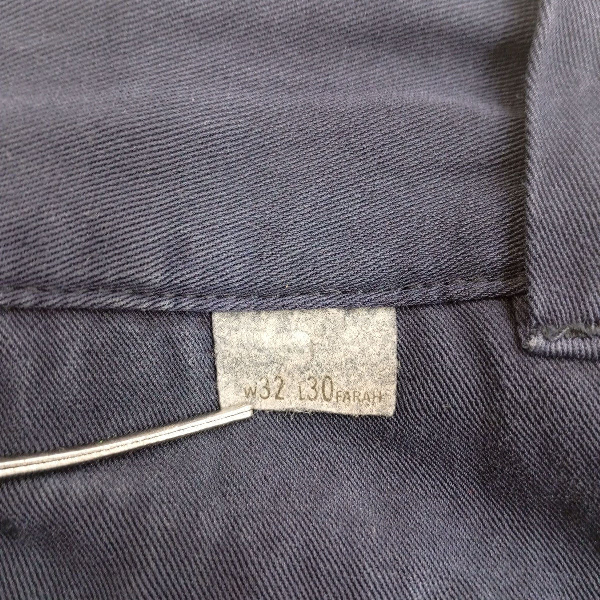 FARAH Three-Tuck Wide Pants TwillタックパンツFR0301-M4012 古着・中古-7枚目のアイテム画像