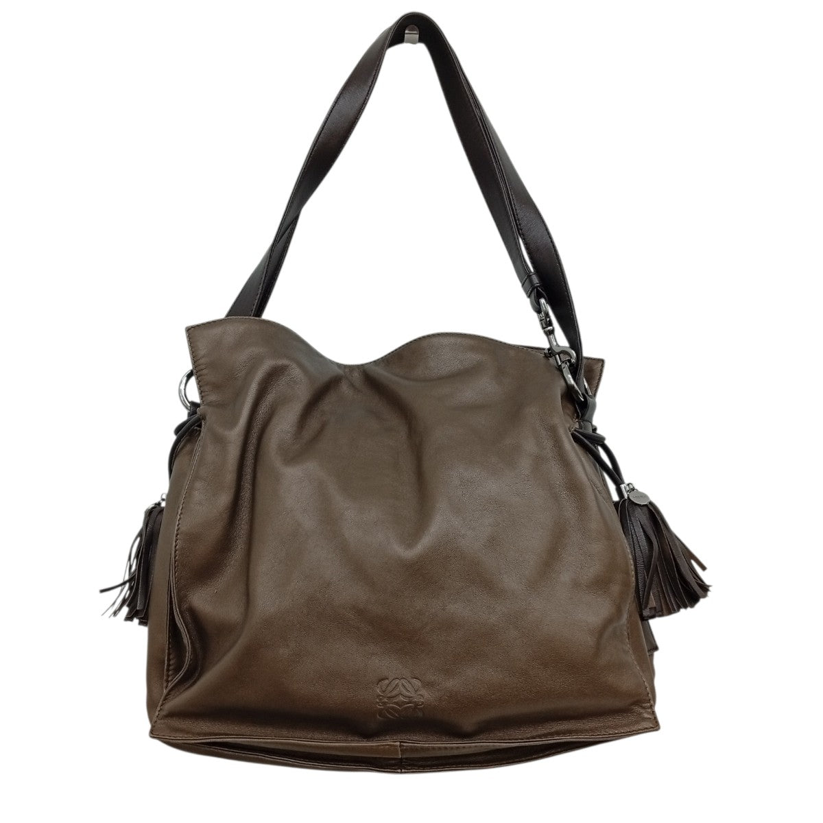 LOEWE フラメンコ アナグラム タッセルショルダーバッグ