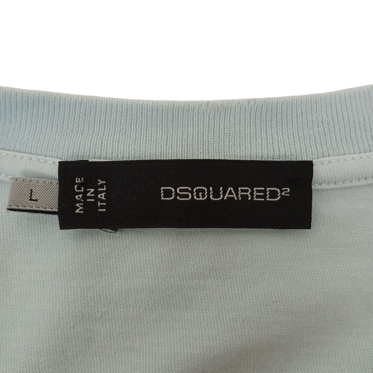 DSQUARED2 ダメージ加工 ディープVネックTシャツ 古着・中古-3枚目のアイテム画像