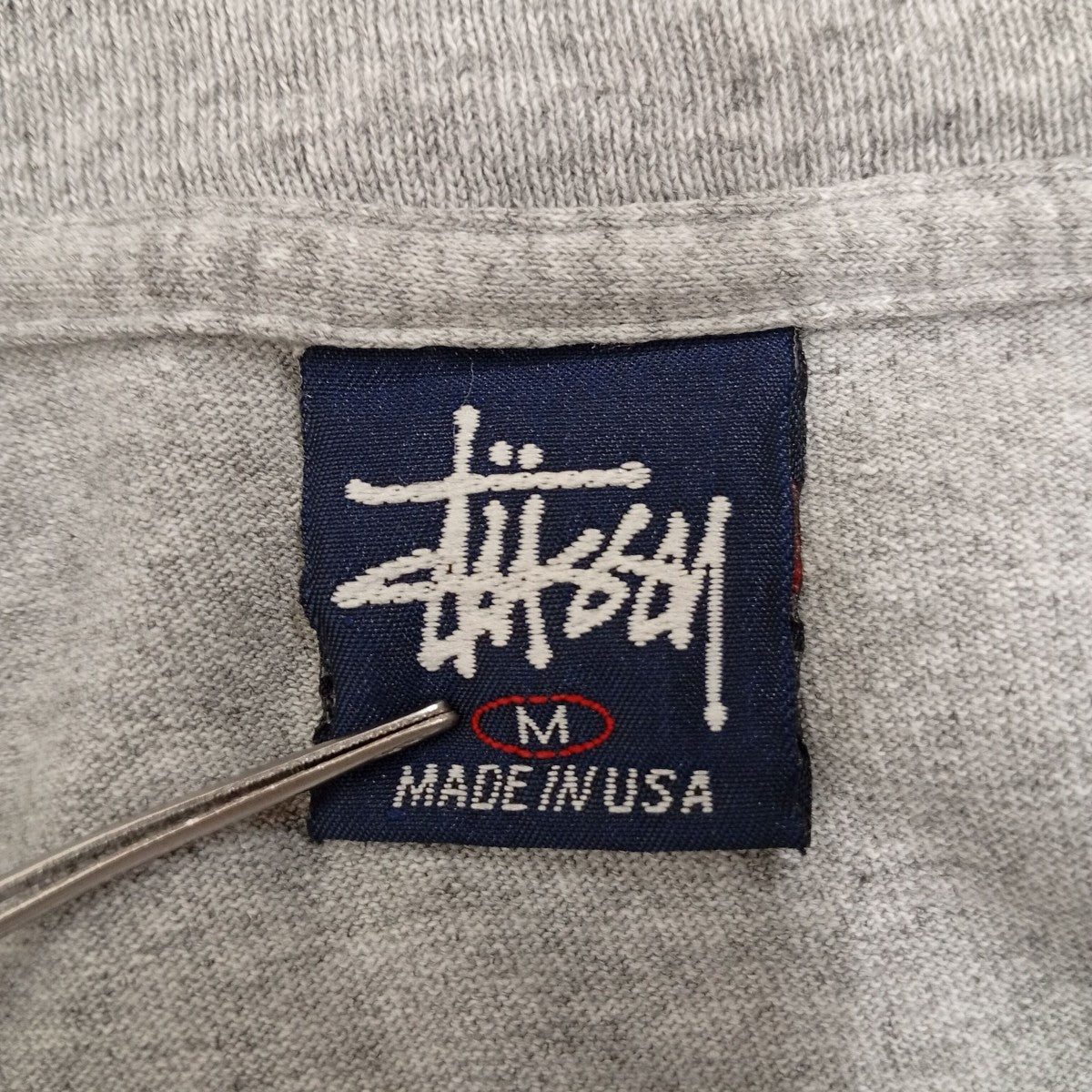 stussy 紺タグTシャツ 古着・中古-3枚目のアイテム画像