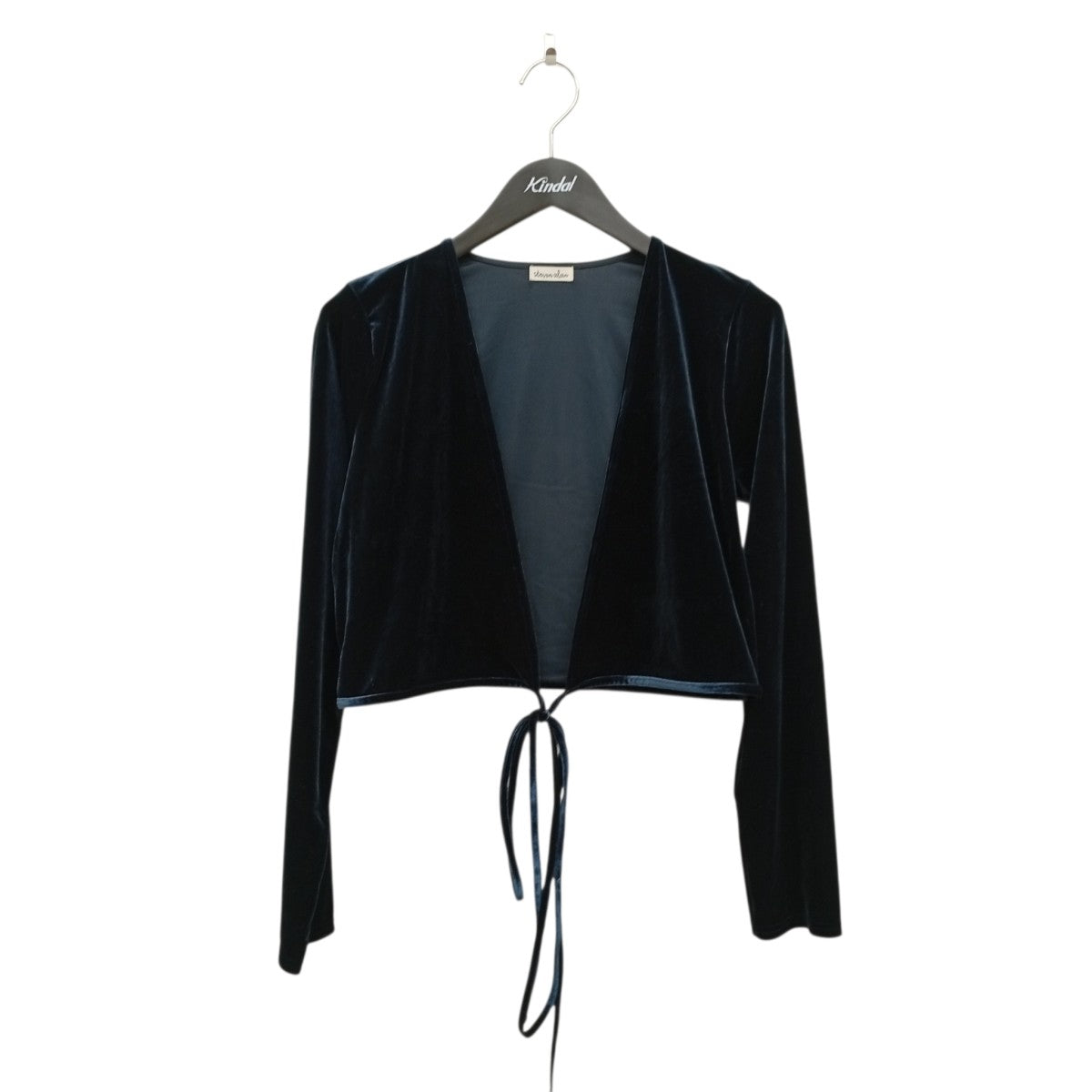 STEVEN ALAN VELOUR CACHE COEUR CARDIGANカーディガン8227-222-0039 古着・中古-1枚目のアイテム画像