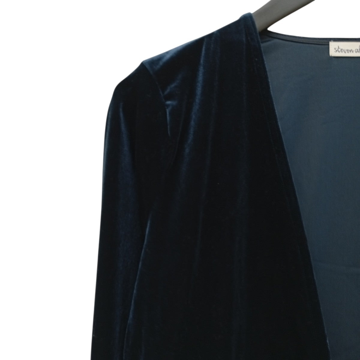 STEVEN ALAN VELOUR CACHE COEUR CARDIGANカーディガン8227-222-0039 古着・中古-5枚目のアイテム画像