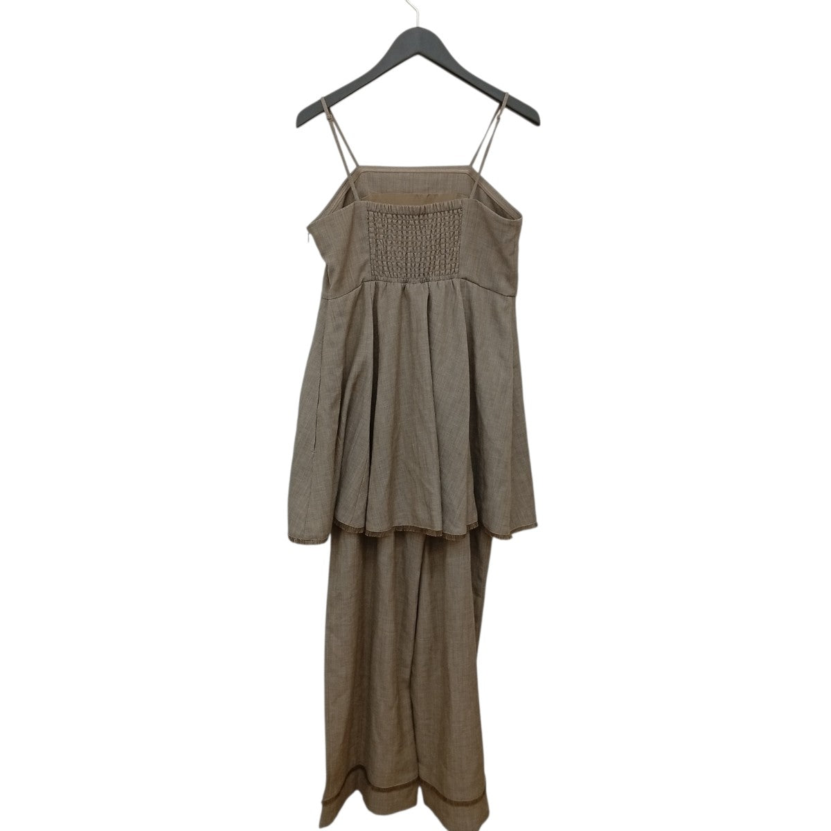 26SSTWEED PEPLUM CAMI ROMPERSサロペット0126105960120