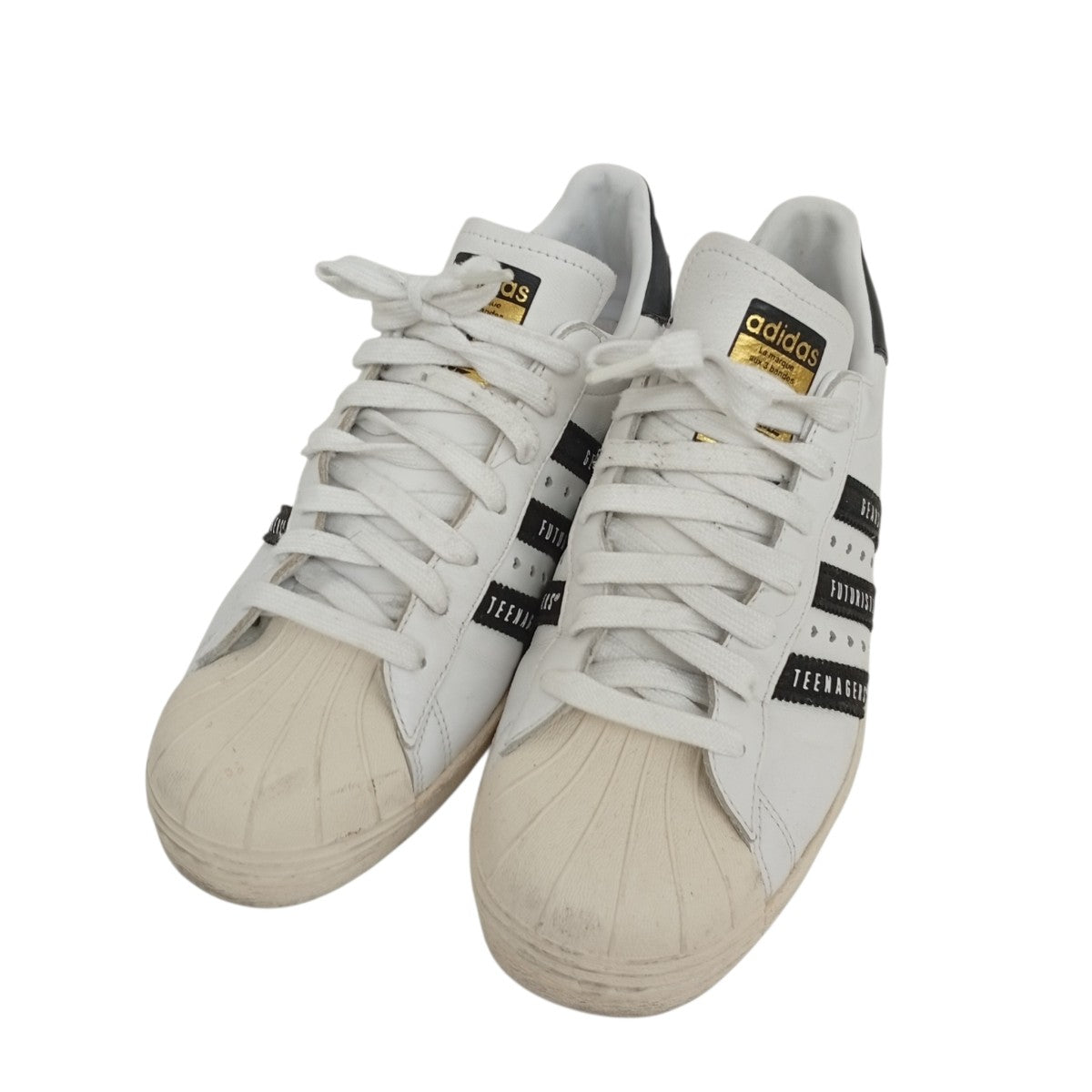 adidas originals×HUMAN MADE SUPER STAR 80sスニーカーFY0728 古着・中古-1枚目のアイテム画像
