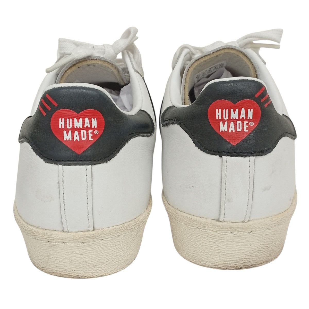 adidas originals×HUMAN MADE SUPER STAR 80sスニーカーFY0728 古着・中古-5枚目のアイテム画像