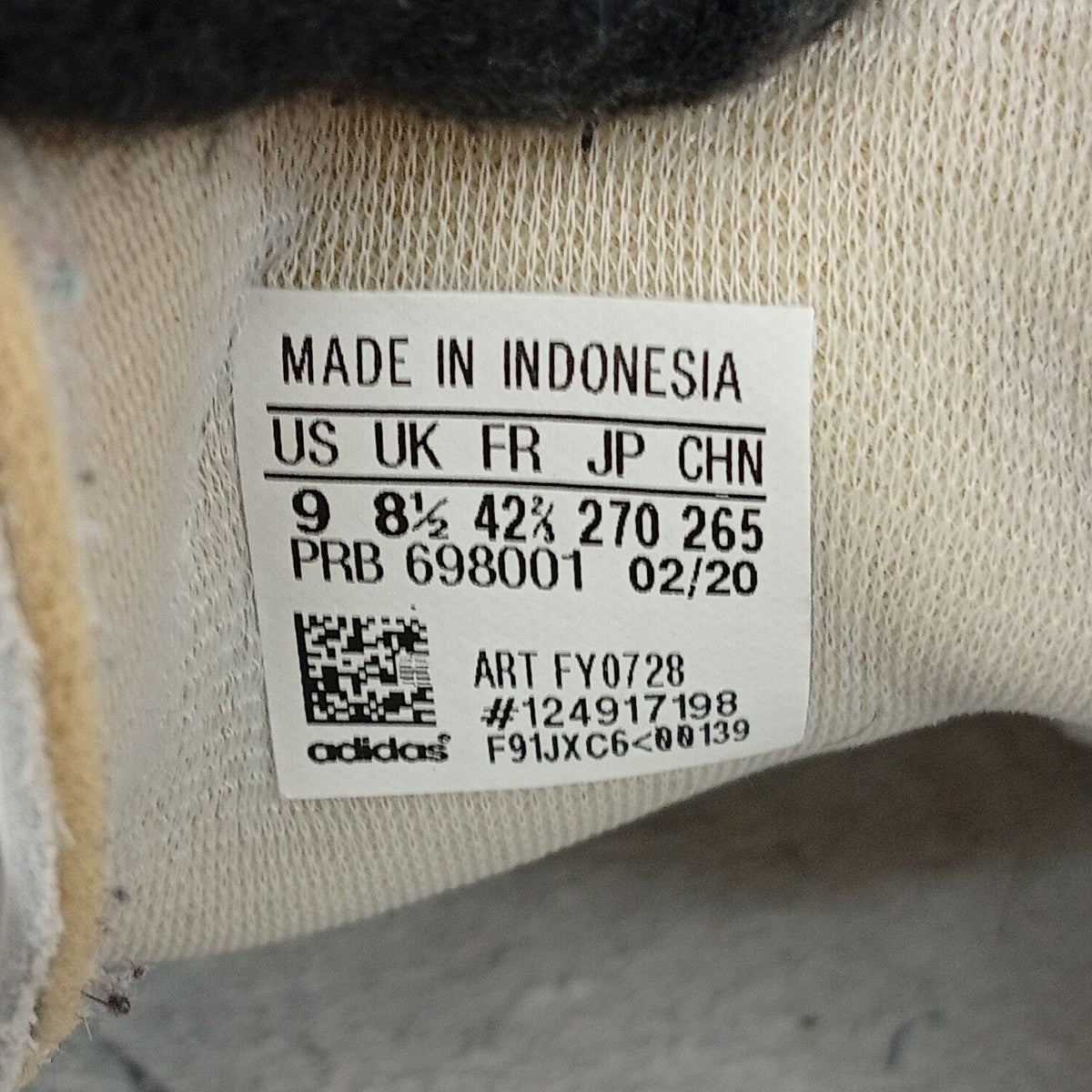 adidas originals×HUMAN MADE SUPER STAR 80sスニーカーFY0728 古着・中古-7枚目のアイテム画像