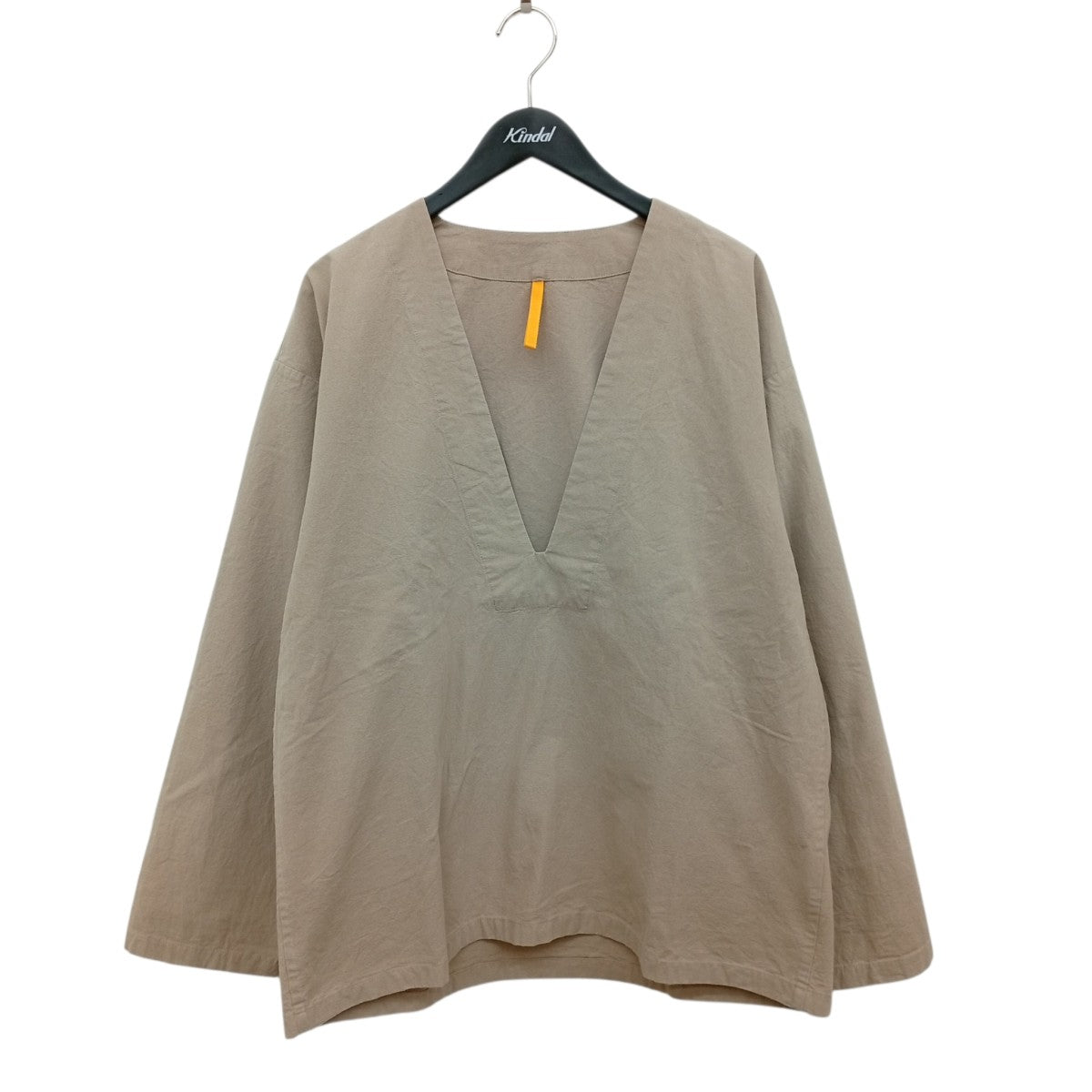 MAN-TLE DEEP V SHIRT BIO WASHシャツR4S5 古着・中古-1枚目のアイテム画像