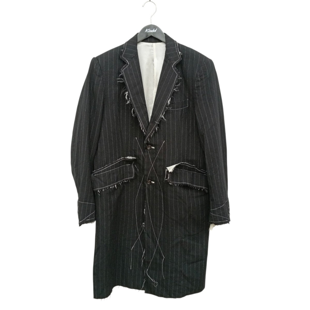 3 BUTTON SLIT JACKETストライプジャケットSG-J02-110