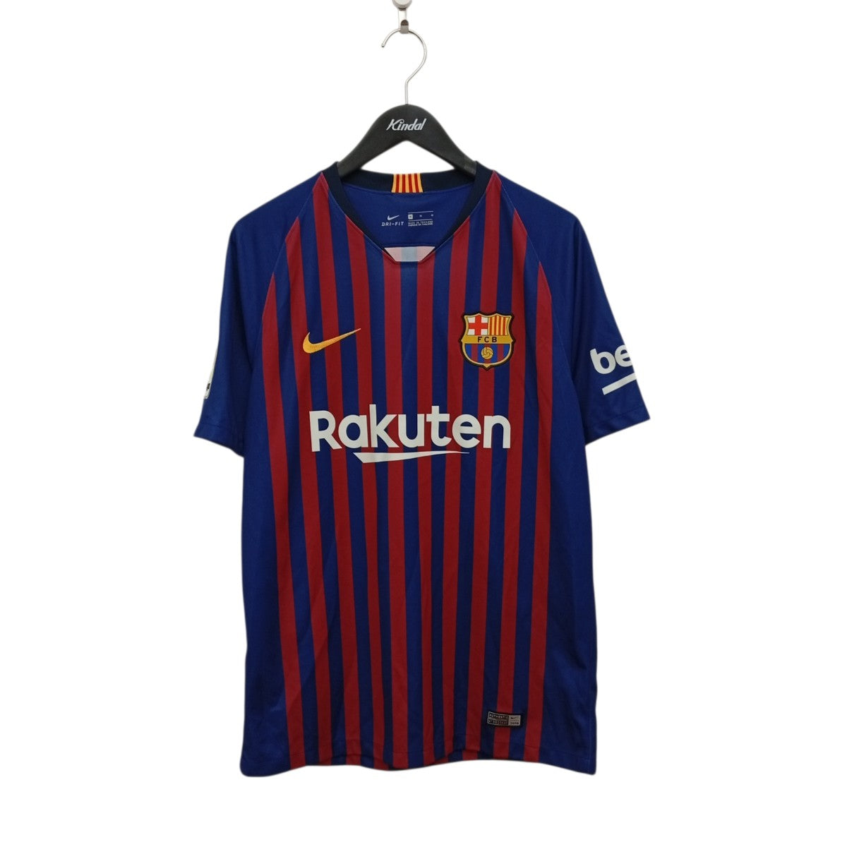NIKE FCバルセロナ 18 19 ユニフォーム ホーム 半袖 レプリカ メッシTシャツ894430-456 古着・中古-1枚目のアイテム画像