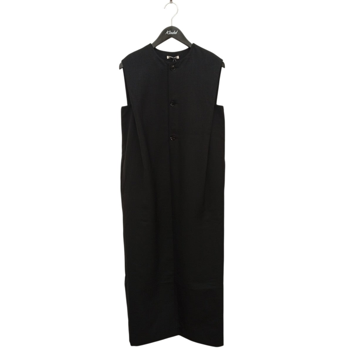 AURALEE STRUCTURED WOOL DOUBLE CLOTH SLEEVELESS DRESSノースリーブワンピースA25AD01HP 古着・中古-1枚目のアイテム画像