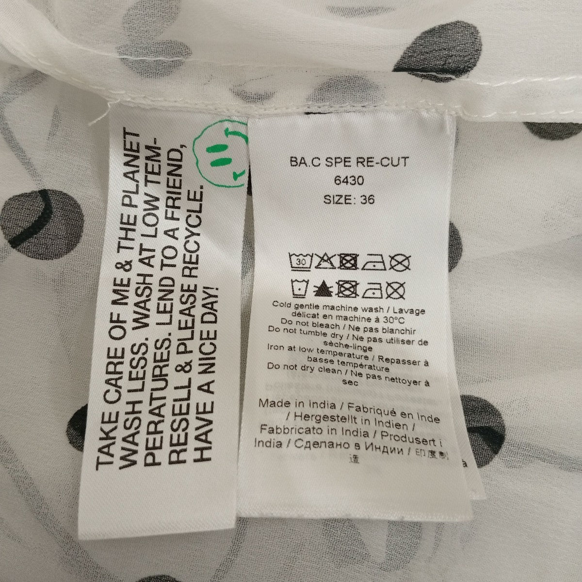 Ganni ドットガラワンピース6430 古着・中古-4枚目のアイテム画像