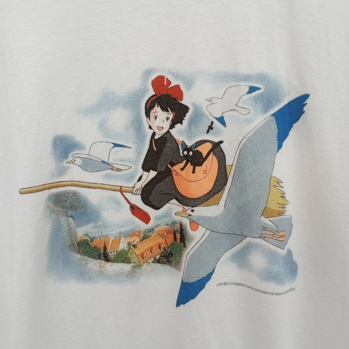 VINTAGE C1989 魔女の宅急便 JOCKEYタグ裾袖シングルTシャツ 古着・中古-5枚目のアイテム画像