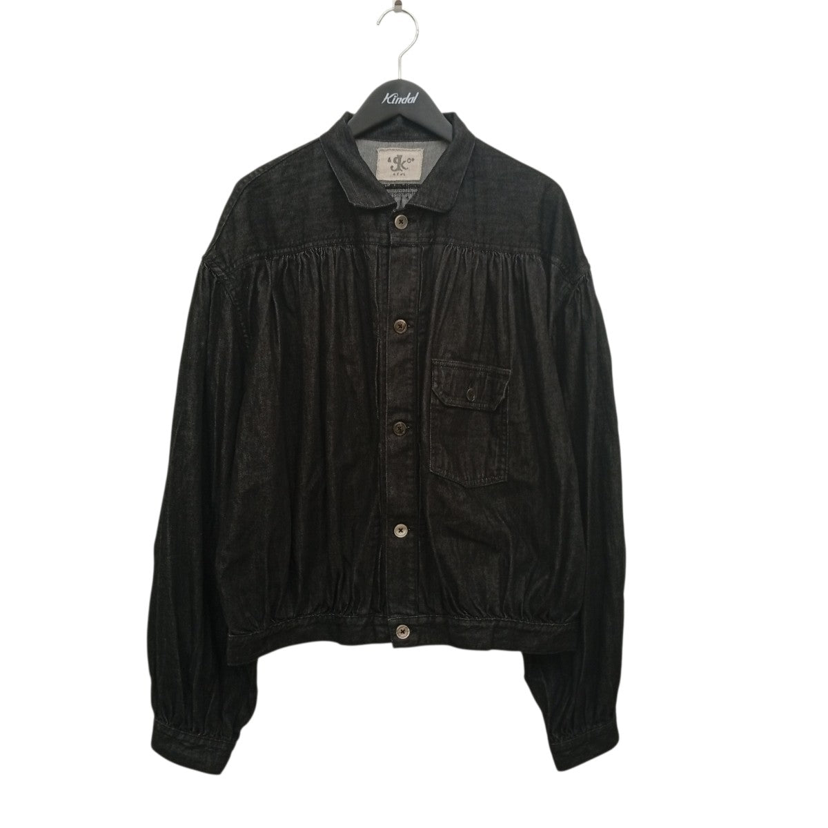 8oz ブラックデニム ジプシーブラウスデニムジャケットK2103LJ012