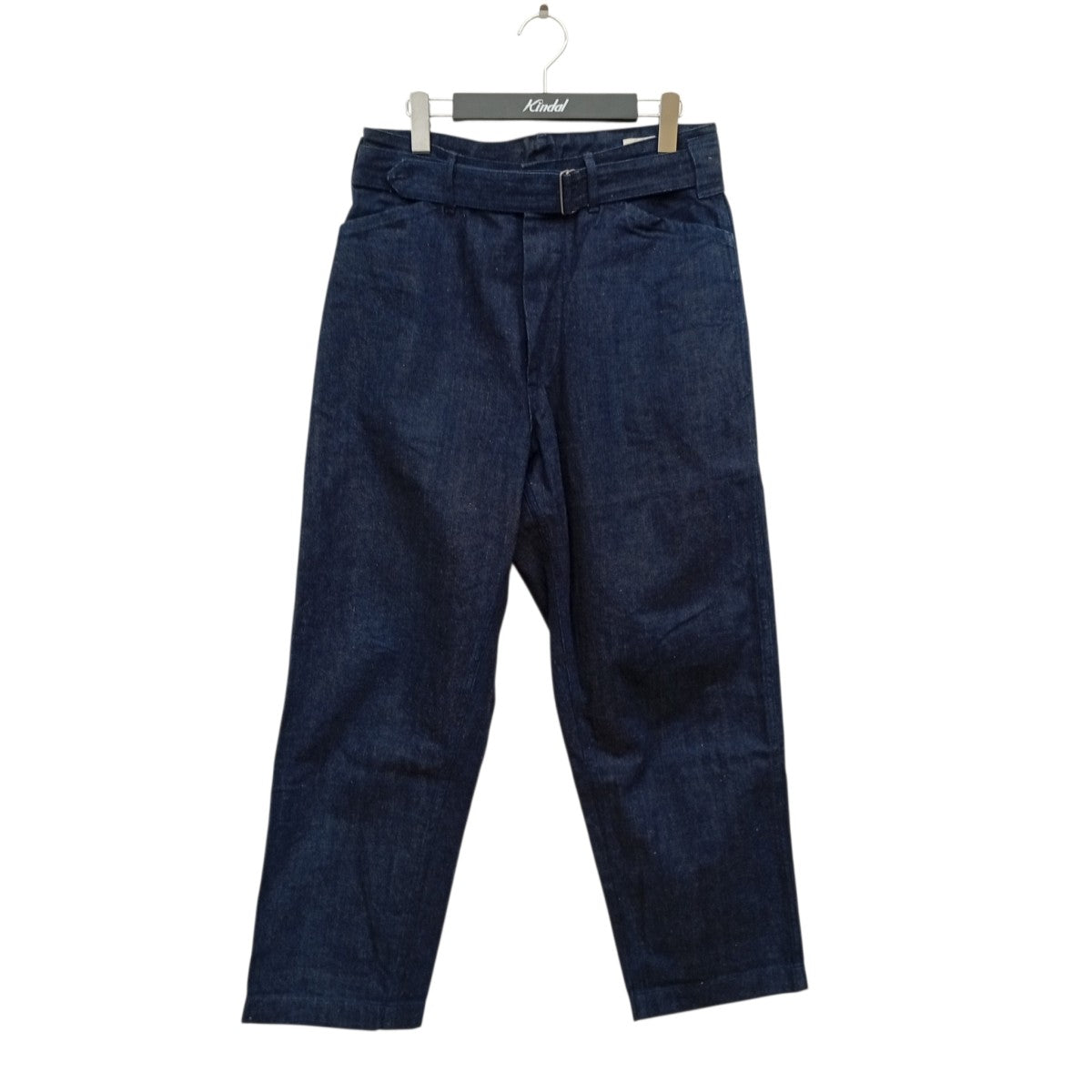 COMOLI BELTED DENIM PANTSデニムパンツ101-03004 古着・中古-1枚目のアイテム画像