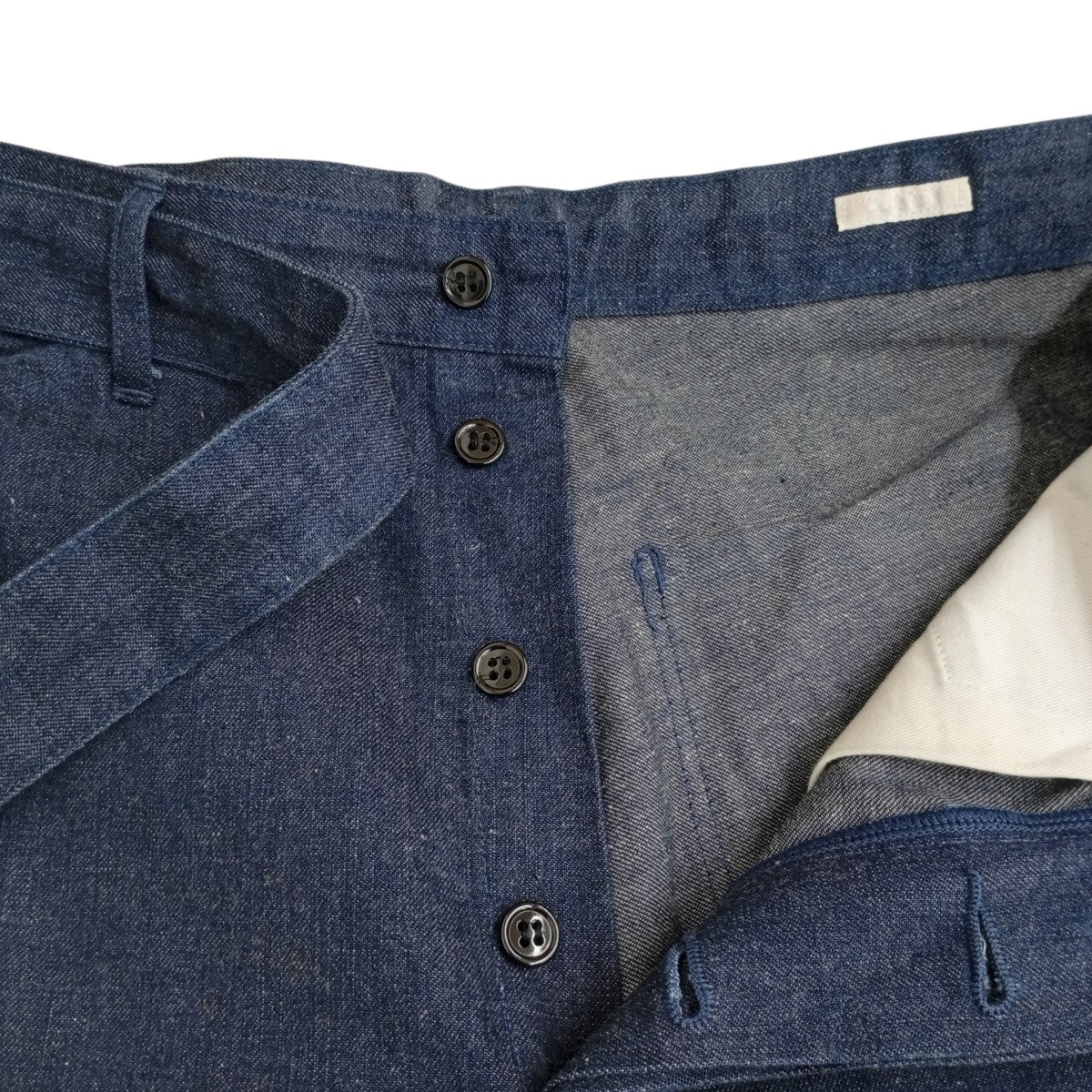 COMOLI BELTED DENIM PANTSデニムパンツ101-03004 古着・中古-3枚目のアイテム画像