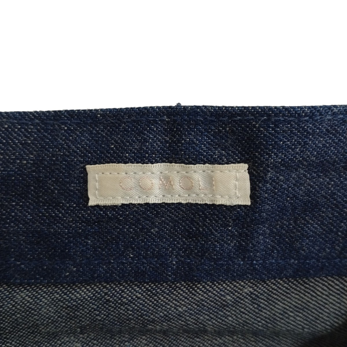 COMOLI BELTED DENIM PANTSデニムパンツ101-03004 古着・中古-4枚目のアイテム画像