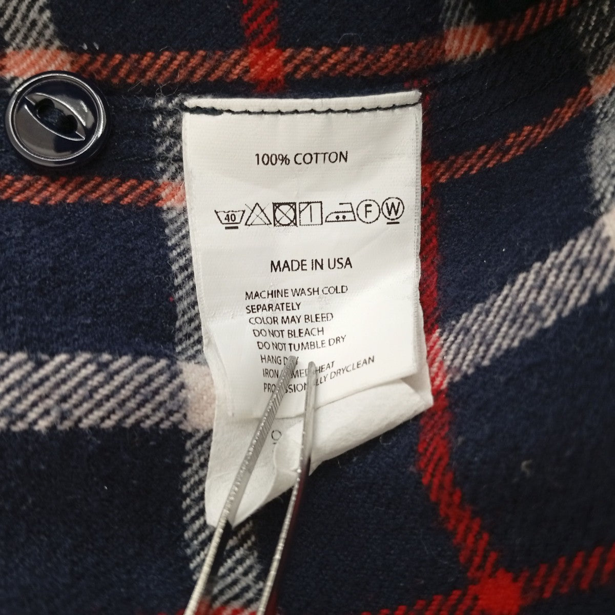 Engineered Garments チェックロングスリーブシャツ 古着・中古-4枚目のアイテム画像