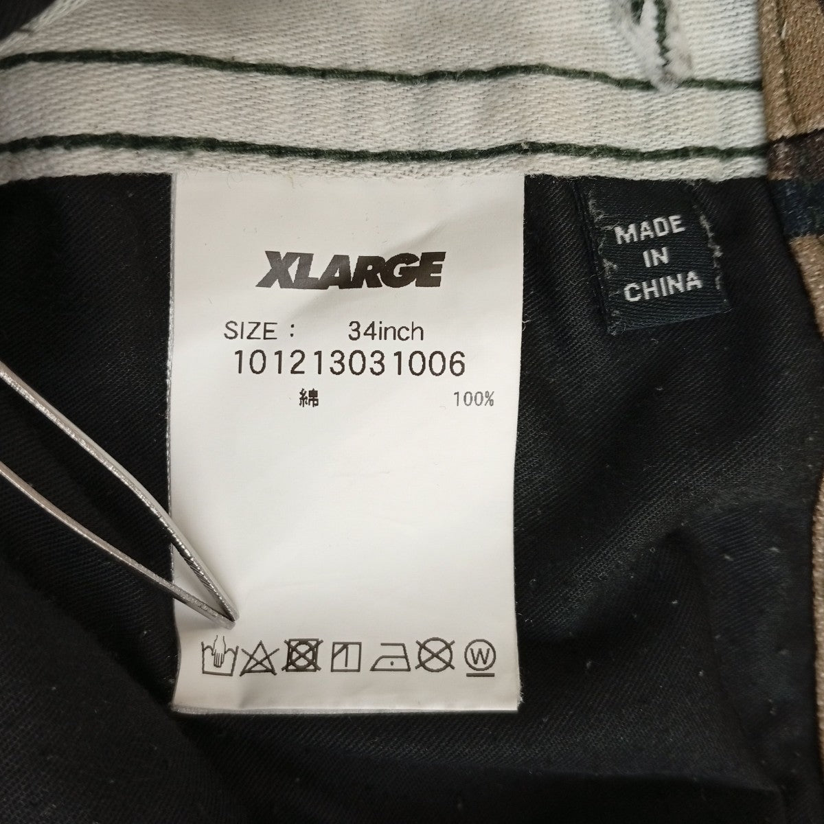 X-LARGE カモフラージュ柄カーゴパンツ101213031006 古着・中古-5枚目のアイテム画像