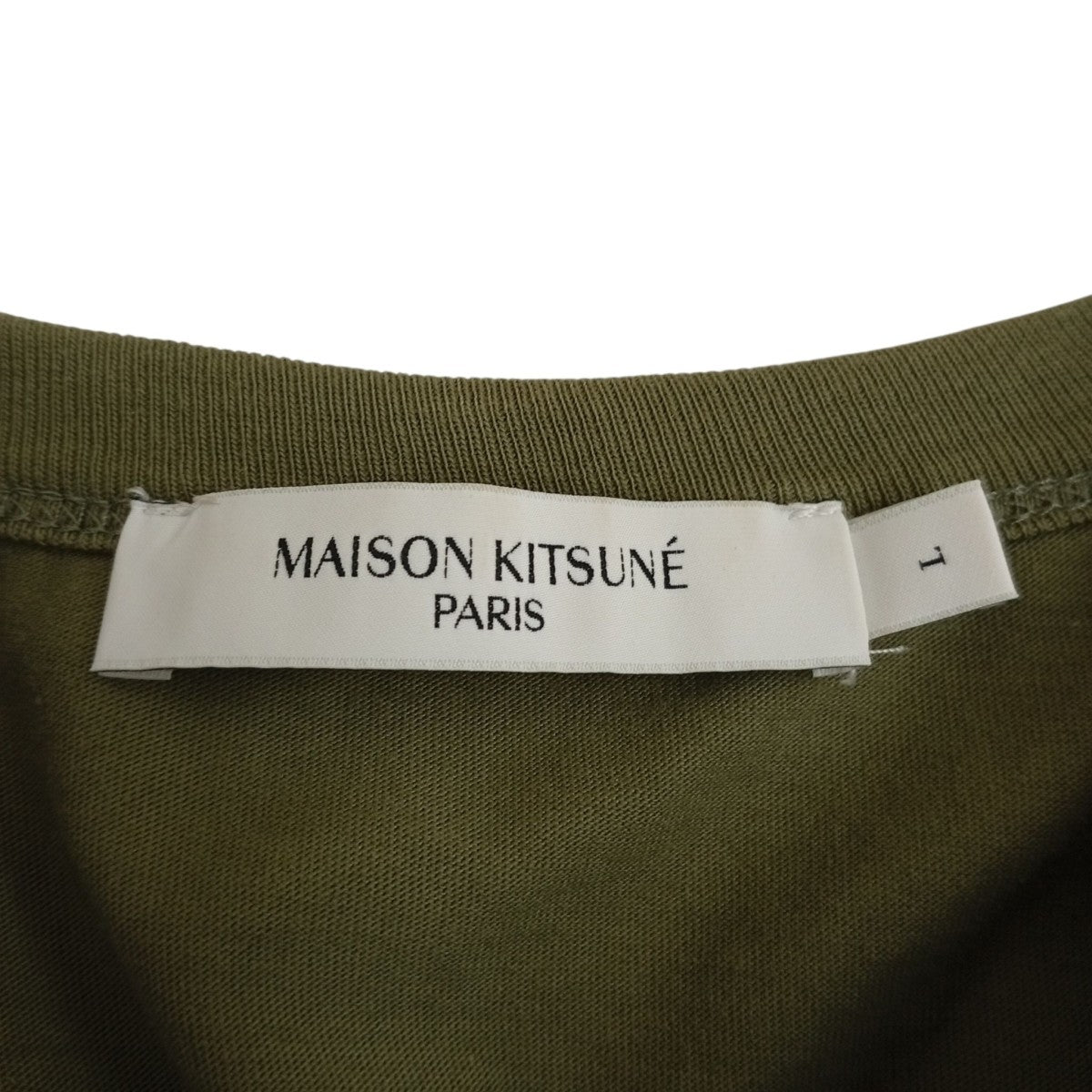 MAISON KITSUNE フォックスヘッドパッチTシャツIM00113KJ0008 古着・中古-4枚目のアイテム画像