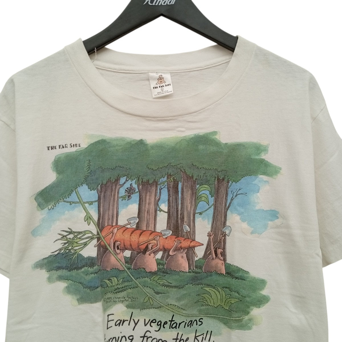THE FAR SIDE 90s USA製 シングルステッチ c1984半袖カットソー 古着・中古-5枚目のアイテム画像