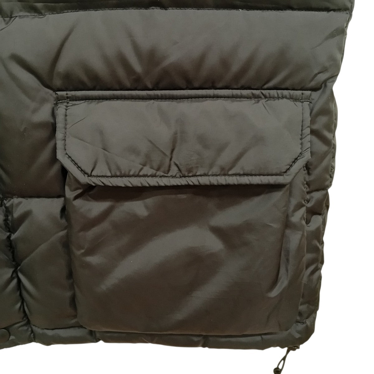 HEAD PORTER PLUS リバーシブルチェックダウンベスト 古着・中古-4枚目のアイテム画像