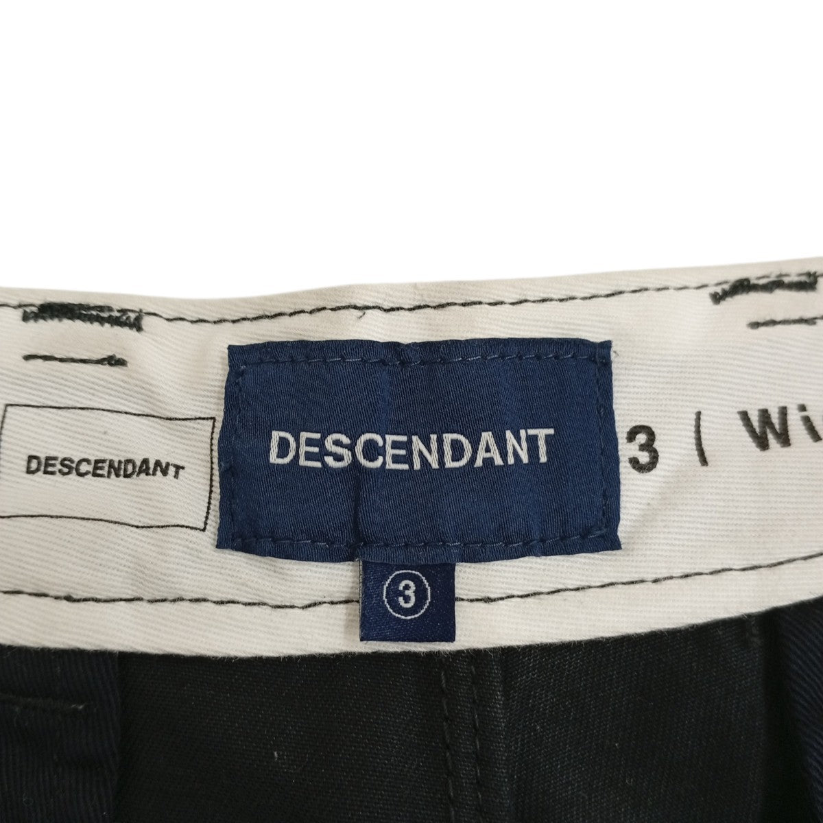 DESCENDANT(ディセンダント) チノパン ネイビー サイズ 3｜【公式