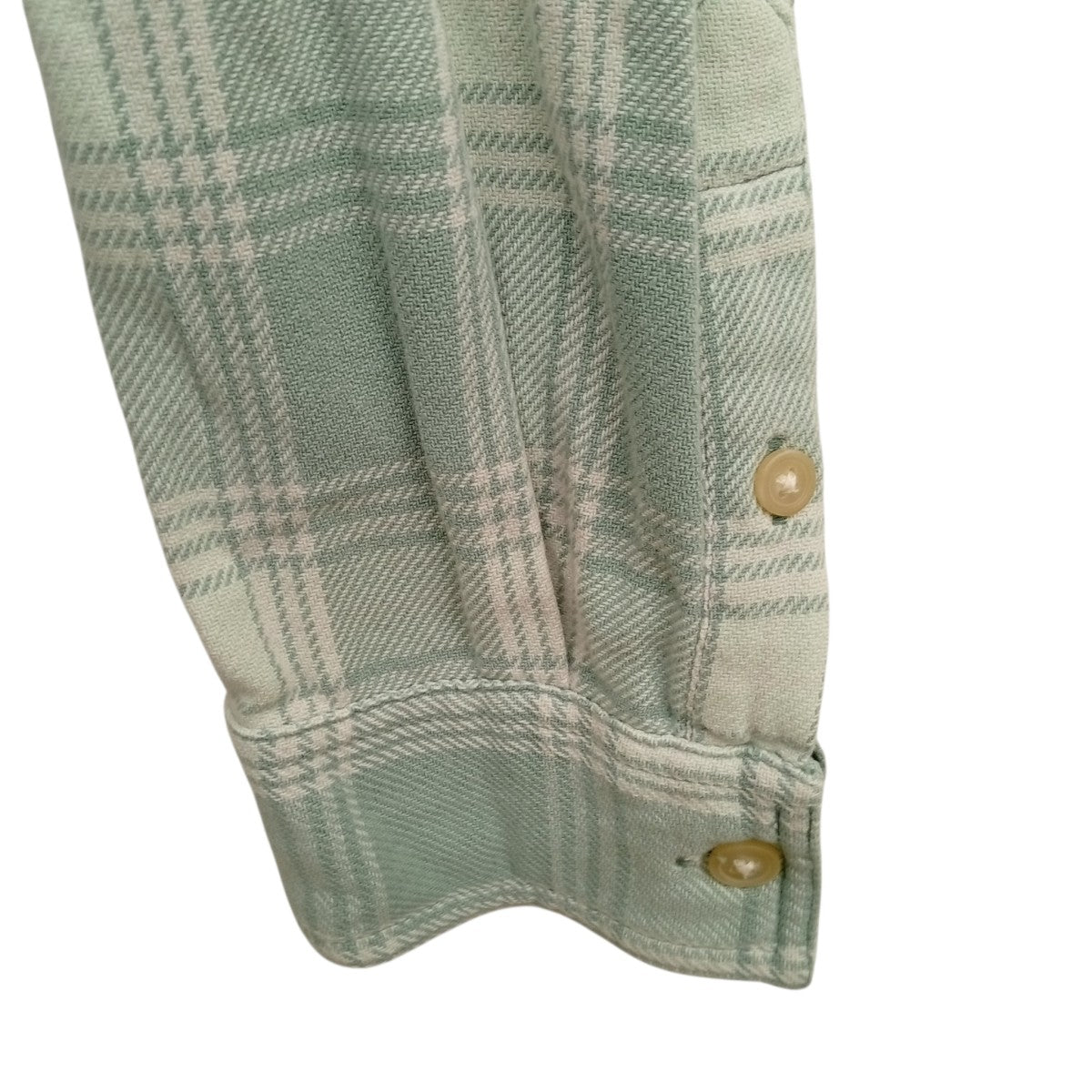 stussy(ステューシー) Beach Plaid Shirtチェック長袖シャツ グリーン