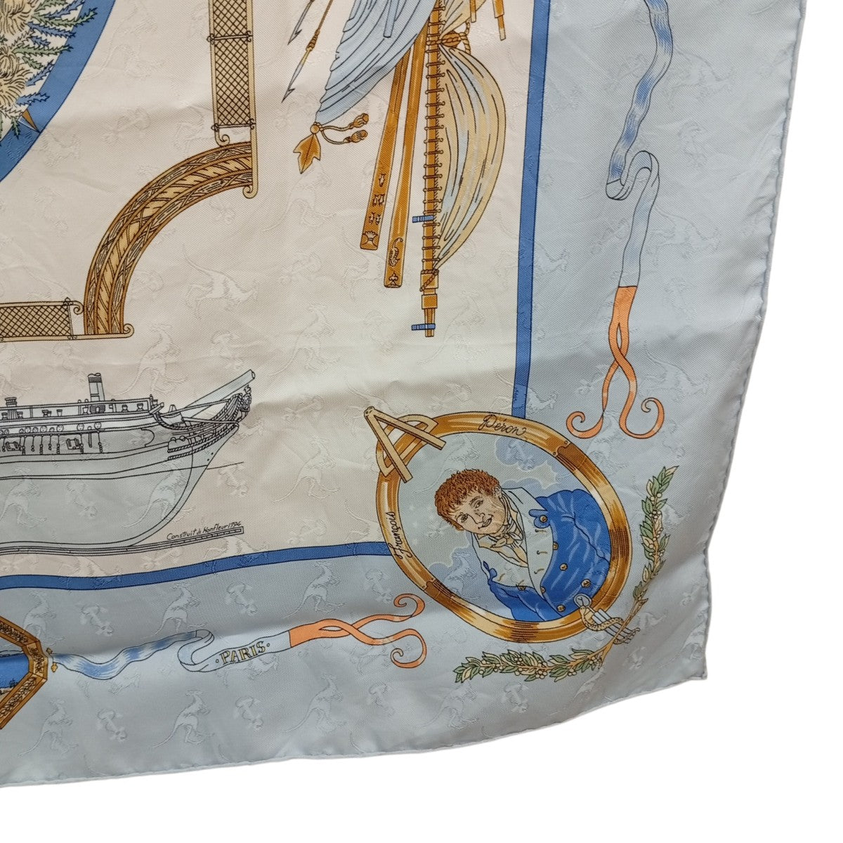 HERMES LE GEOGRAPHE 地理学者スカーフ 古着・中古-4枚目のアイテム画像