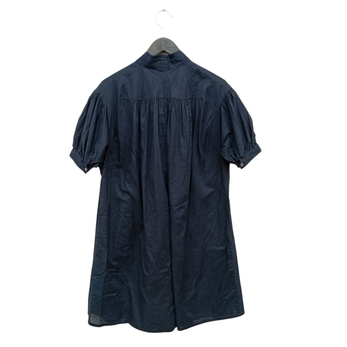 tricot COMME des GARCONS コットン ギャザーシャツワンピースTC-O034 古着・中古-2枚目のアイテム画像