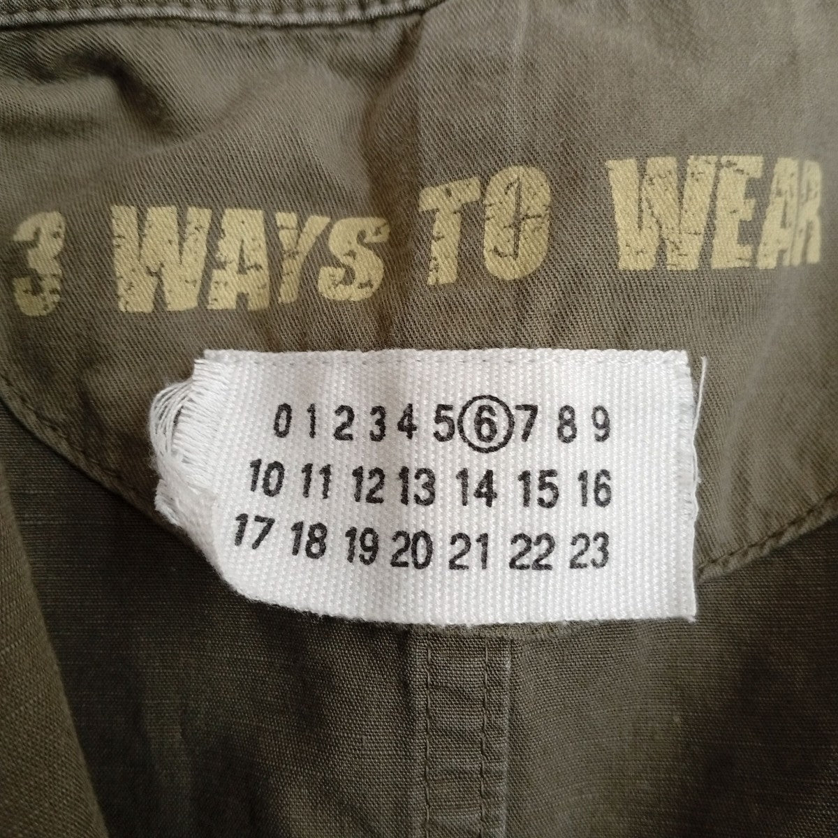 Martin Margiela 6 ここのえタグミリタリーシャツジャケット632K08991515 古着・中古-4枚目のアイテム画像