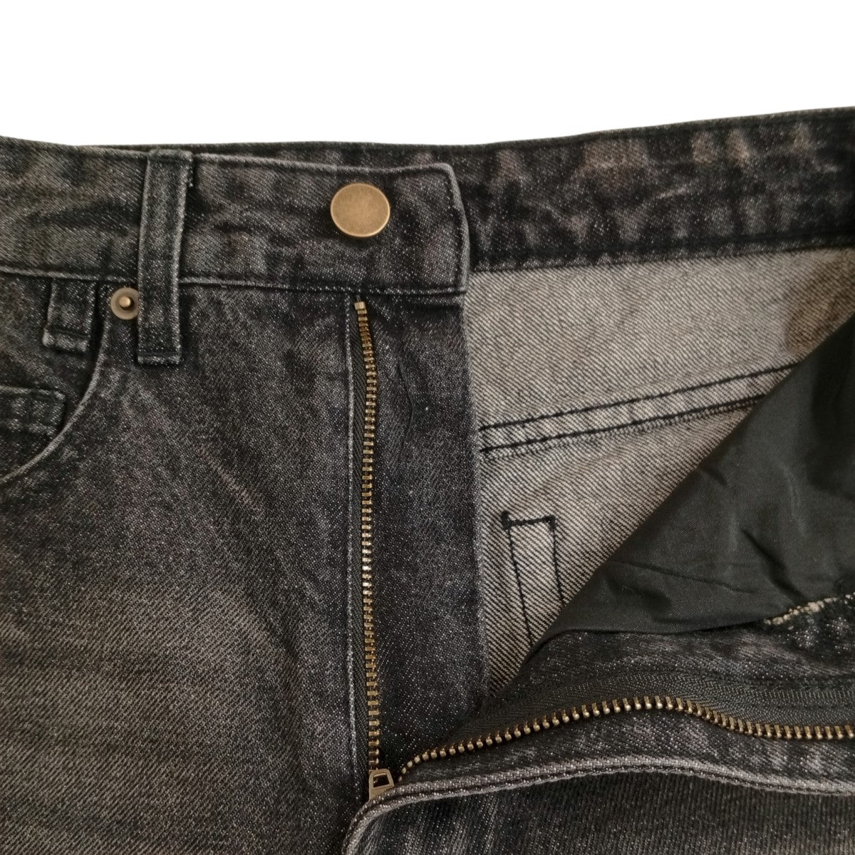 WYM LIDNM VINTAGE WASHED CURVED DENIMデニムパンツWYpt1240 古着・中古-3枚目のアイテム画像