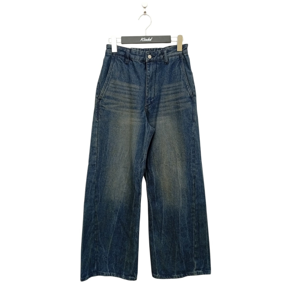 WYM LIDNM CURVED FLARE DENIM SLACKSデニムパンツWYpt1332 古着・中古-1枚目のアイテム画像