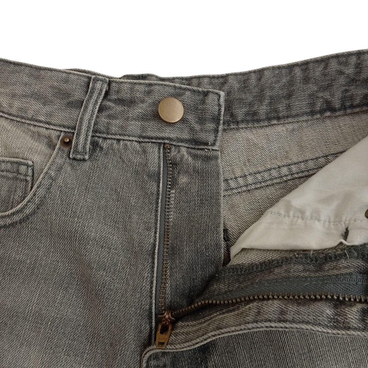 WYM LIDNM VINTAGE WASHED CURVED DENIMデニムパンツ 古着・中古-3枚目のアイテム画像